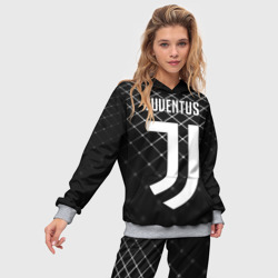 Женский костюм с толстовкой 3D Juventus stripes style - фото 2