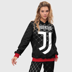 Женский костюм с толстовкой 3D Juventus stripes style - фото 2