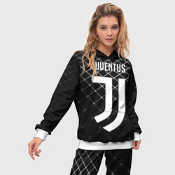 Женский костюм с толстовкой 3D Juventus stripes style - фото 2