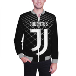 Мужской бомбер 3D Juventus stripes style - фото 2