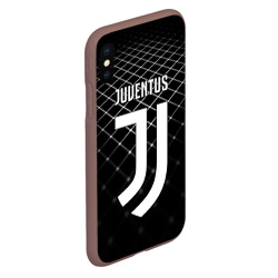 Чехол для iPhone XS Max матовый Juventus stripes style - фото 2