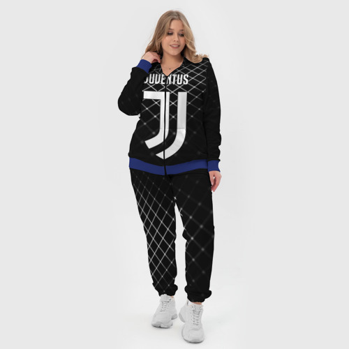 Женский костюм 3D Juventus stripes style, цвет синий - фото 5