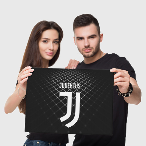 Холст прямоугольный Juventus stripes style, цвет 3D печать - фото 5