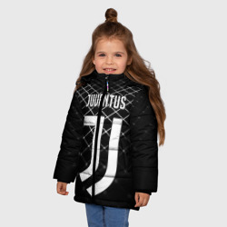 Зимняя куртка для девочек 3D Juventus stripes style - фото 2