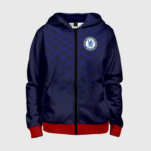 Детская толстовка 3D на молнии Chelsea 2018 Uniform, цвет красный