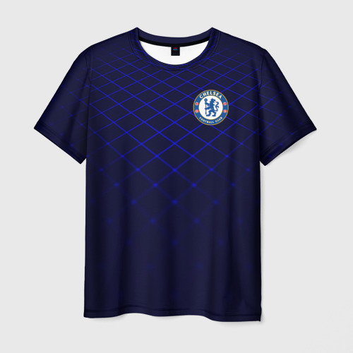 Мужская футболка 3D Chelsea 2018 Uniform Фото 01 Мужская футболка 3D Chelsea 2018 Uniform Фото 01