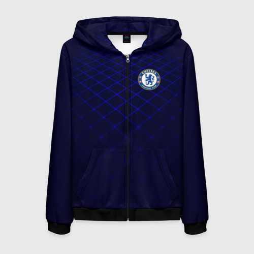 Мужская толстовка 3D на молнии Chelsea 2018 Uniform Фото 01 Мужская толстовка 3D на молнии Chelsea 2018 Uniform Фото 01