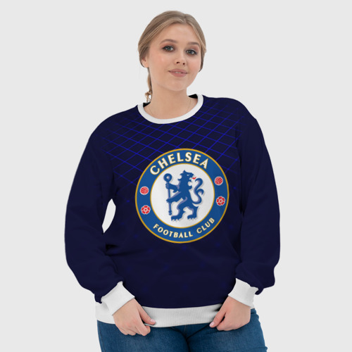 Женский свитшот 3D Chelsea 2018 Uniform, цвет 3D печать - фото 6