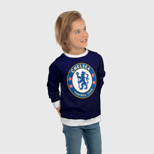 Детский свитшот 3D Chelsea 2018 Uniform, цвет 3D печать - фото 5