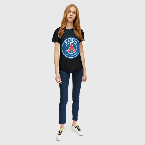 Женская футболка 3D PSG 2018 Line, цвет 3D печать - фото 5