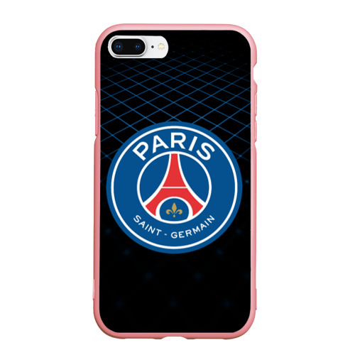 Чехол для iPhone 7Plus/8 Plus матовый PSG 2018 Line, цвет баблгам