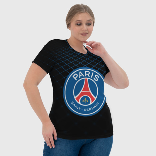 Женская футболка 3D PSG 2018 Line, цвет 3D печать - фото 6