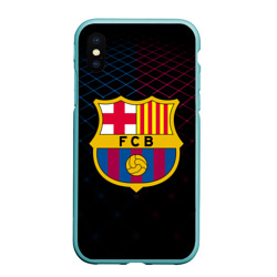 Чехол для iPhone XS Max матовый FC Barcelona Barca ФК Барселона