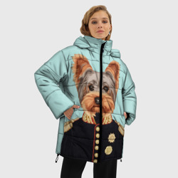 Женская зимняя куртка Oversize Йоркширский терьер в форме - фото 2