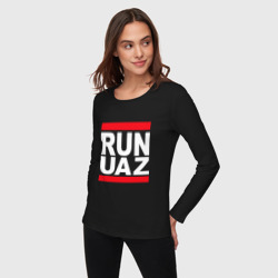 Женский лонгслив хлопок Run UAZ - фото 2