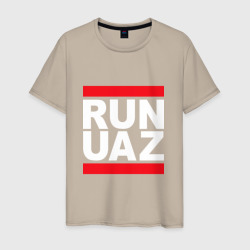 Мужская футболка хлопок Run UAZ