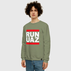 Мужской свитшот хлопок Run UAZ - фото 2