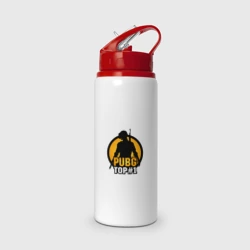 Бутылка для воды с трубочкой PUBG Top 1