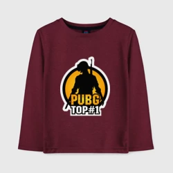 Детский лонгслив хлопок PUBG Top 1