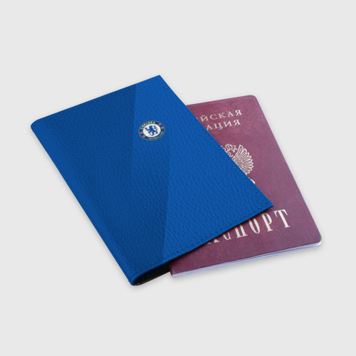 Обложка для паспорта матовая кожа Chelsea 2018 Элитная форма, цвет черный - фото 3