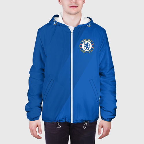 Мужская куртка 3D с принтом Chelsea  2018 Элитная форма, вид сбоку #3