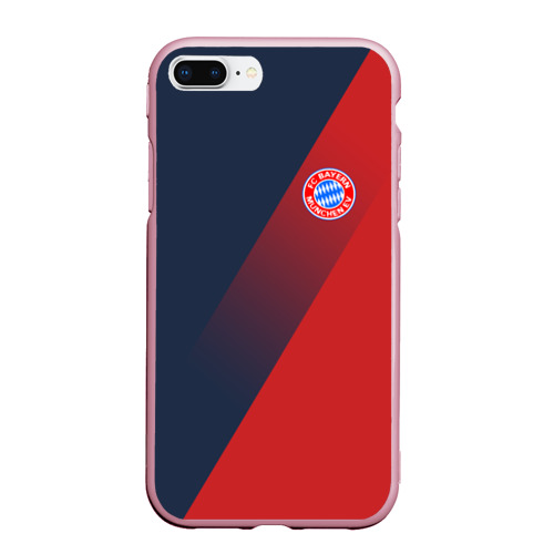 Чехол для iPhone 7Plus/8 Plus матовый FC Bayern 2018 Элитная, цвет розовый