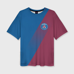 Женская футболка oversize 3D PSG элитная униформа ПСЖ