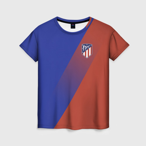 Женская футболка 3D Atletico Madrid 2018 Элитная, цвет 3D печать