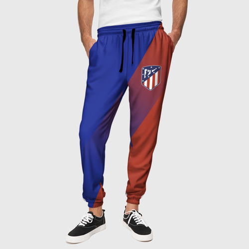 Мужские брюки 3D Atletico Madrid 2018 Элитная, цвет 3D печать - фото 4