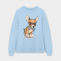Мужской свитшот oversize без начеса хлопок Чихуахуа 3