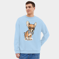Мужской свитшот oversize без начеса хлопок Чихуахуа 3 - фото 2