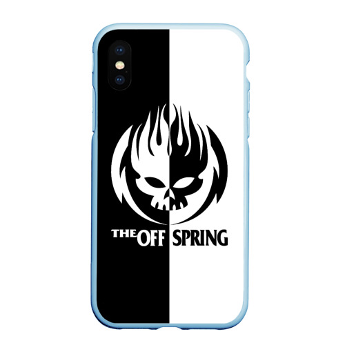 Чехол для iPhone XS Max матовый The Offspring, цвет голубой