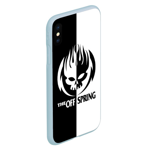 Чехол для iPhone XS Max матовый The Offspring, цвет голубой - фото 3