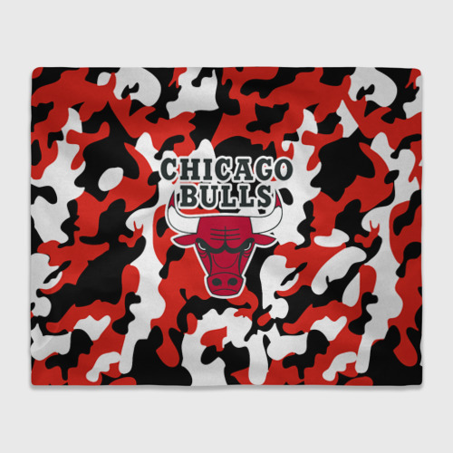 Плед 3D Chicago bulls Чикаго буллс, цвет 3D (велсофт)