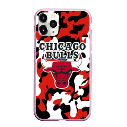 Чехол для iPhone 11 Pro Max матовый Chicago bulls Чикаго буллс