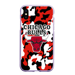 Чехол для iPhone XS Max матовый Chicago bulls Чикаго буллс