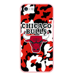 Чехол для iPhone 5/5S матовый Chicago bulls Чикаго буллс