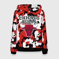 Женская толстовка 3D Chicago bulls Чикаго буллс