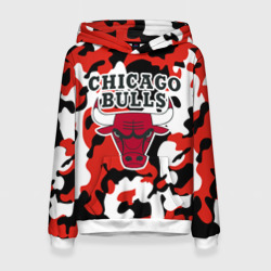 Женская толстовка 3D Chicago bulls Чикаго буллс