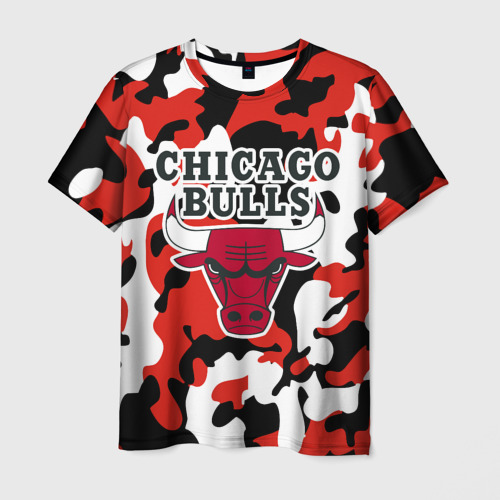 Мужская футболка 3D Chicago bulls Чикаго буллс, цвет 3D печать