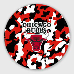 Круглый коврик для мышки Chicago bulls Чикаго буллс