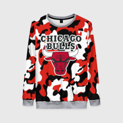 Женский свитшот 3D Chicago bulls Чикаго буллс