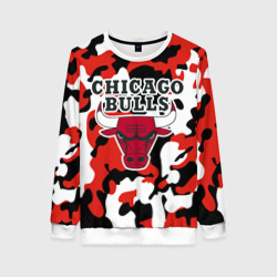 Женский свитшот 3D Chicago bulls Чикаго буллс