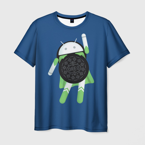 Мужская футболка 3D Android Oreo