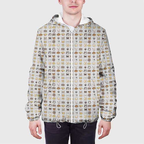 Мужская куртка 3D Веселые Чихуахуа, цвет 3D печать - фото 4