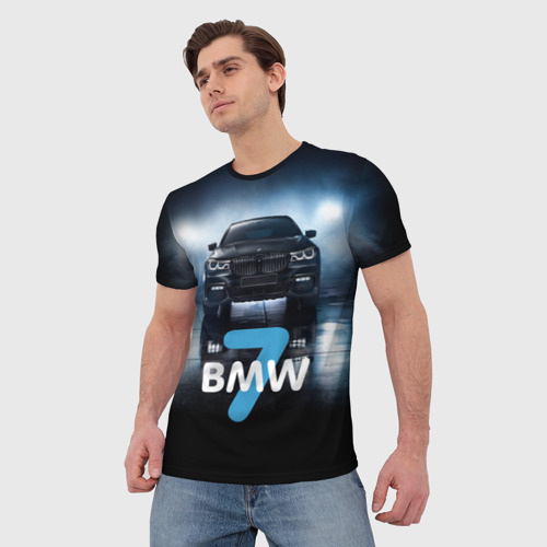 Мужская футболка 3D BMW 7 series - фото 3