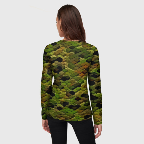 Женский лонгслив 3D block camouflage - фото 4