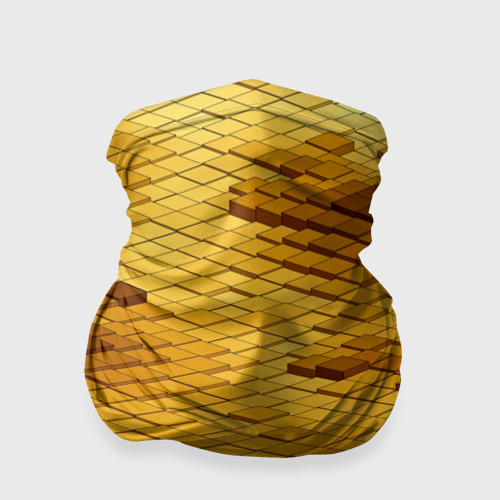Бандана-труба 3D gold bricks, цвет 3D печать