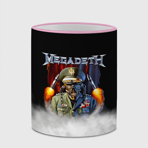 Кружка с полной запечаткой Megadeth, цвет Кант розовый - фото 4