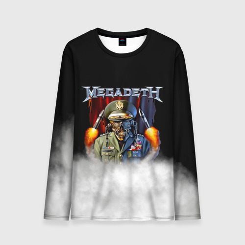 Мужской лонгслив 3D Megadeth, цвет 3D печать